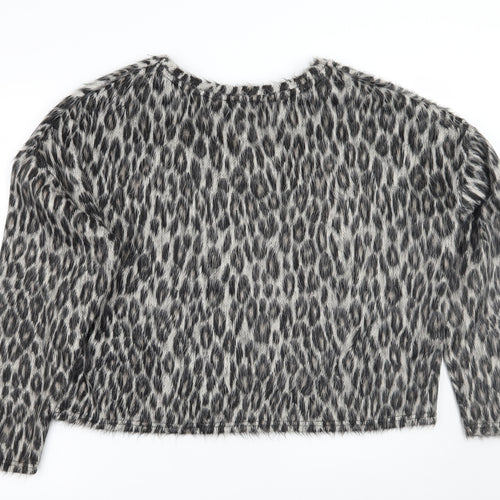 Newlook Womens Beige Animal Print  Pullover Jumper Size L