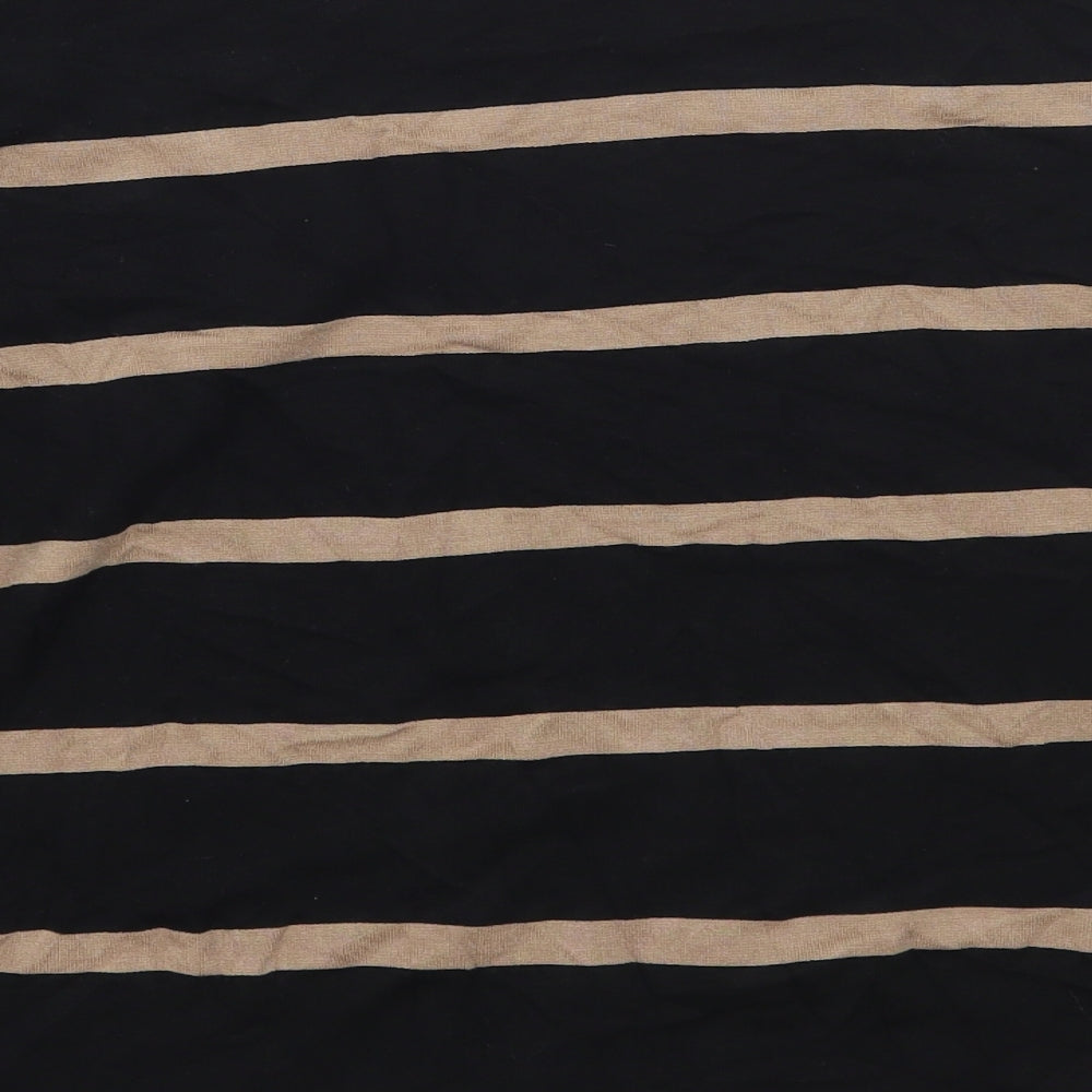 F&F Womens Black Striped  Pullover Jumper Size 14