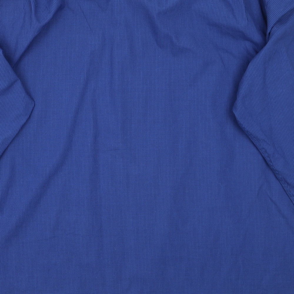 Copper stone Mens Blue Check   Button-Up Size 18