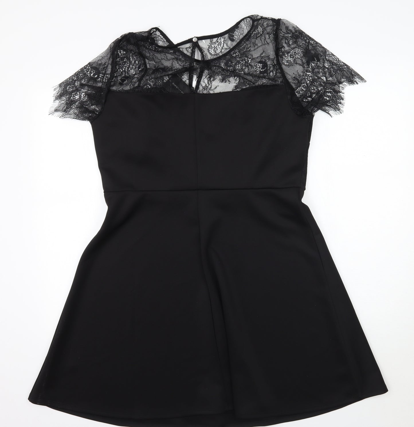Dorothy Perkins Womens Black  Rayon A-Line  Size 16