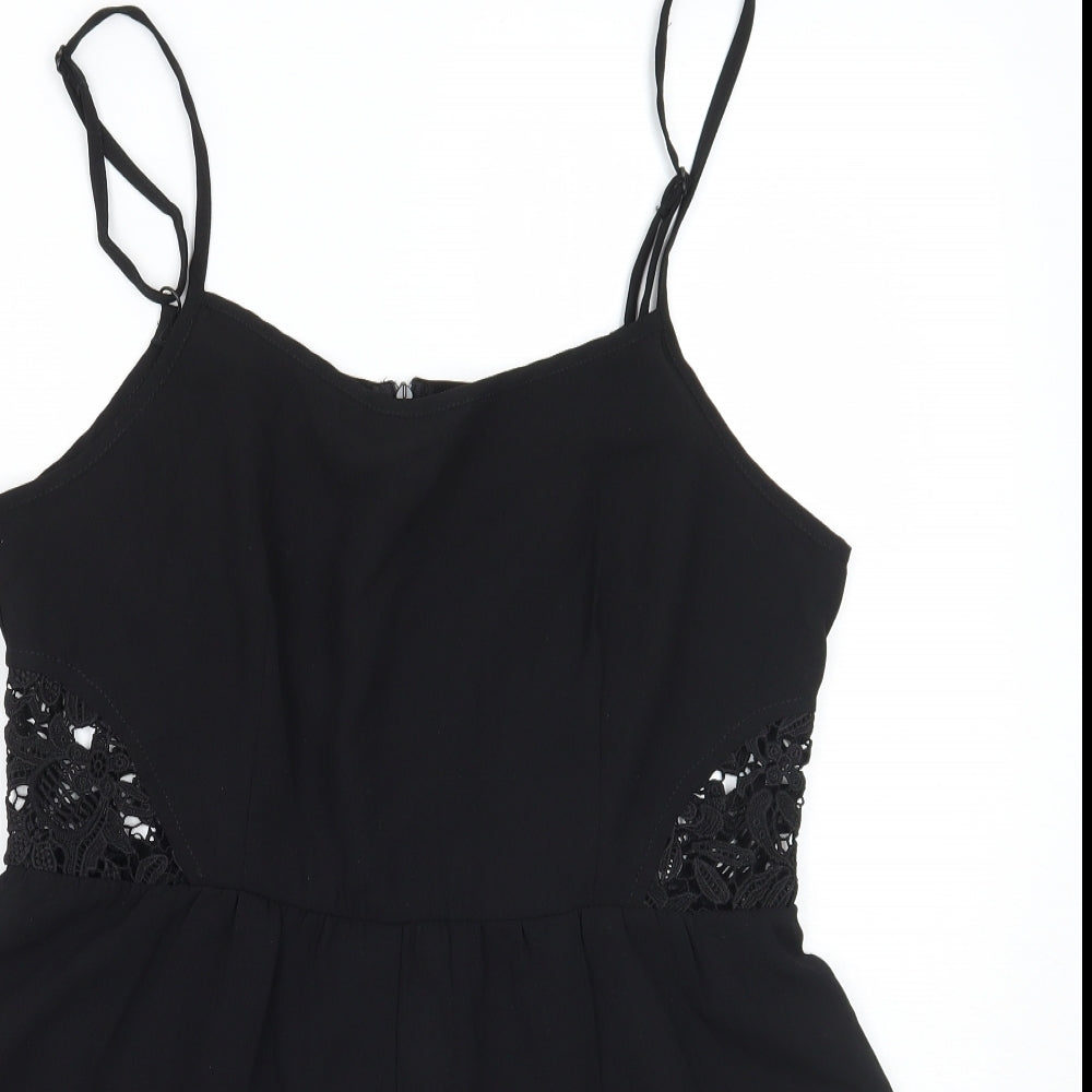Missguided Womens Black   Playsuit One-Piece Size 12
