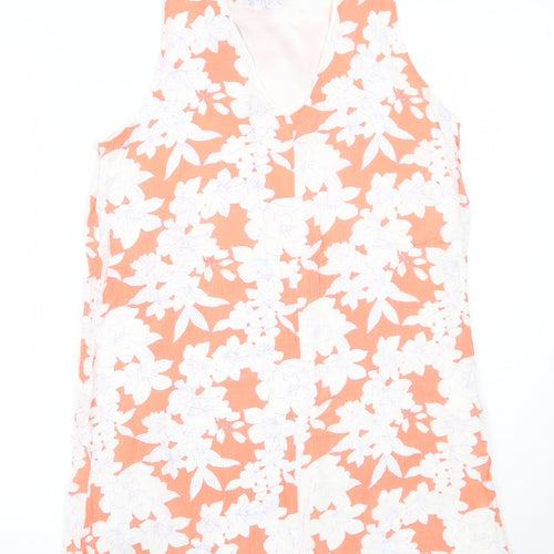 Forever21 Womens Orange Floral  A-Line  Size M