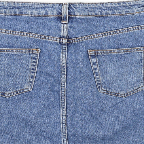 Denim & Co. Womens Blue  Rayon A-Line Skirt Size 12