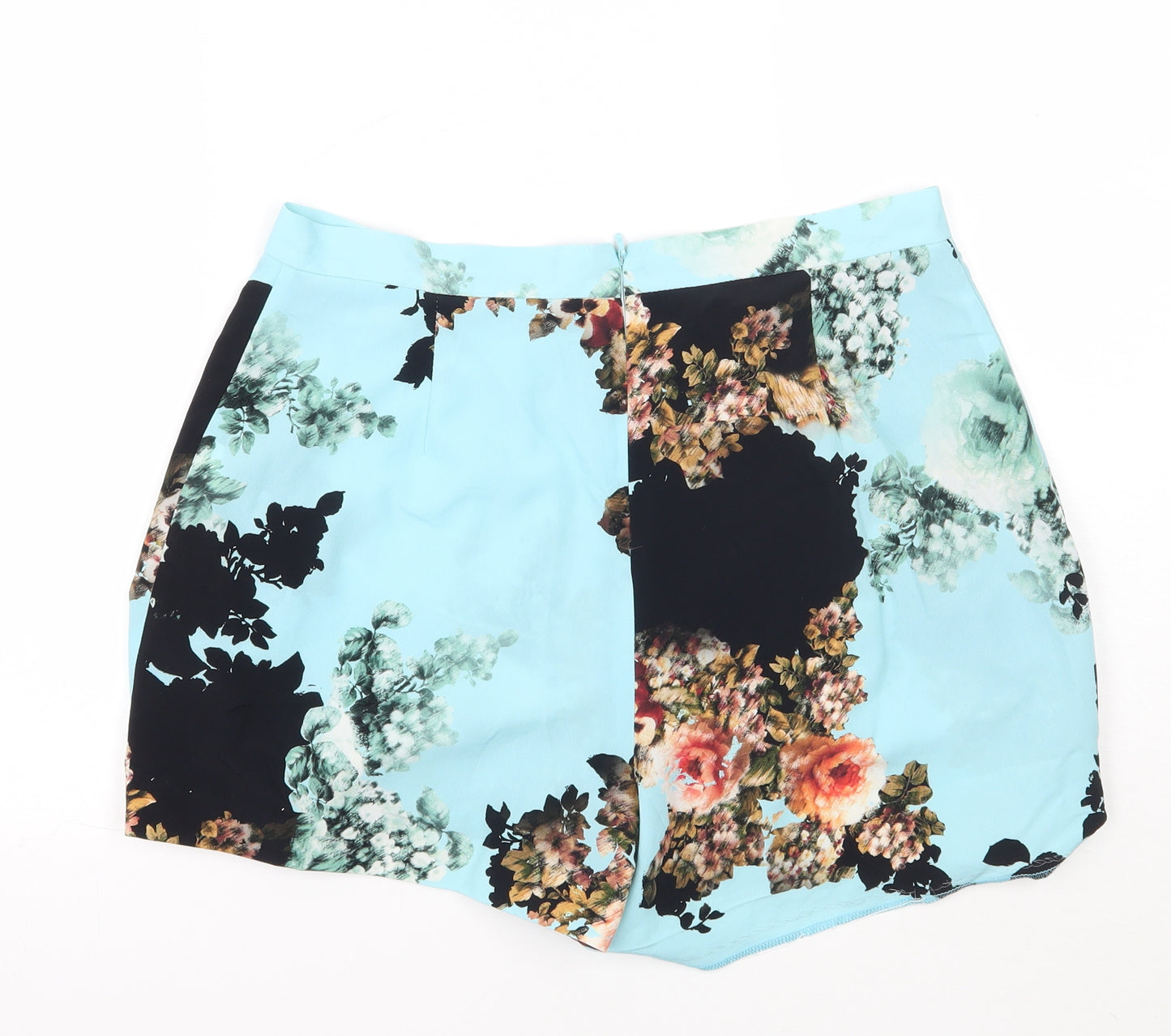 River Island Womens Blue Floral  A-Line Skort Size 12