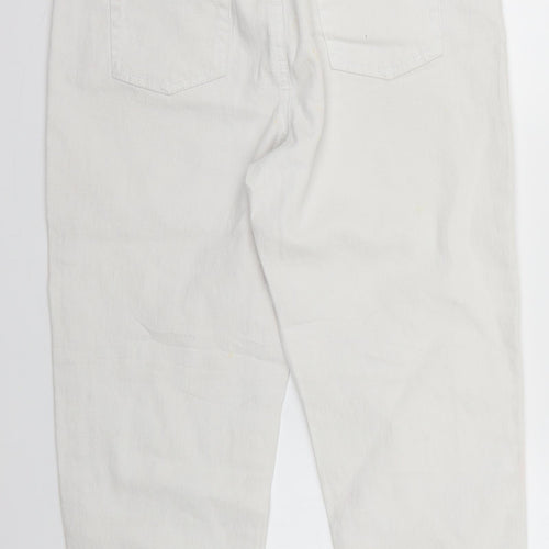 Dianne Gillman Womens White   Cropped Jeans Size 8 L20 in