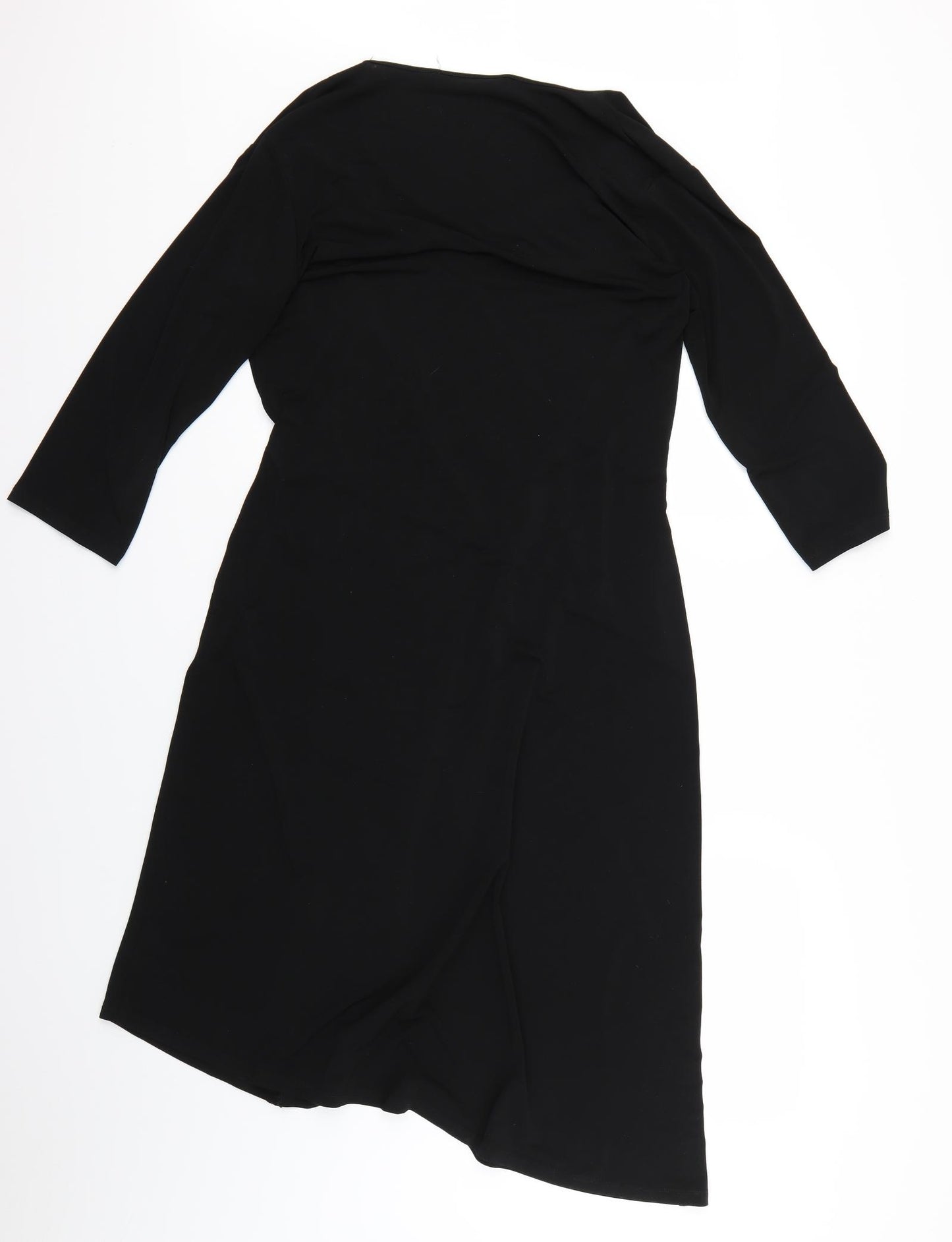 netxt Womens Black   Wrap Dress  Size 16