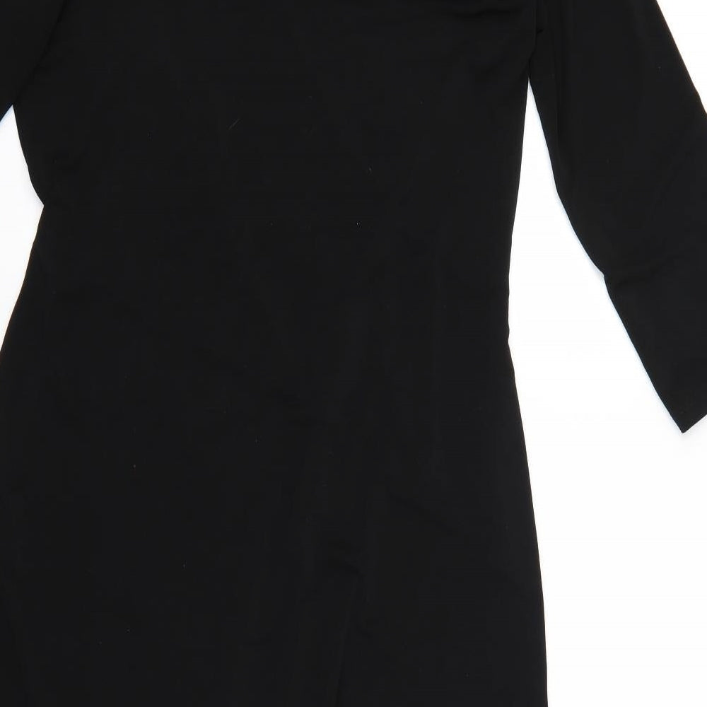 netxt Womens Black   Wrap Dress  Size 16