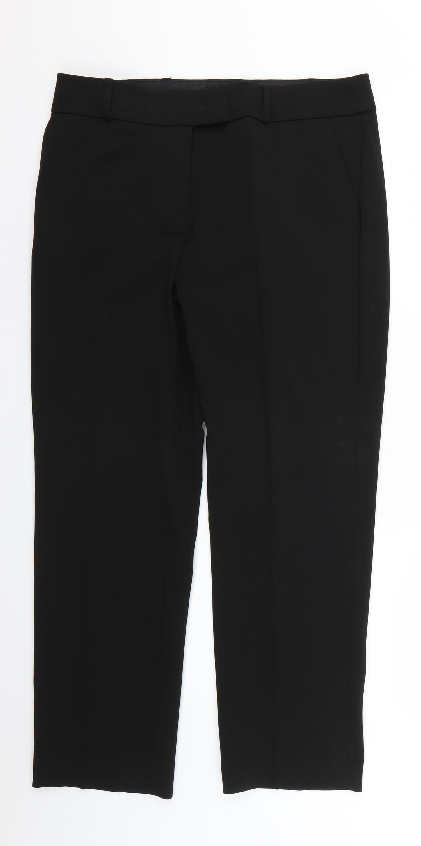 TU Womens Black   Chino Trousers Size 14 L27 in