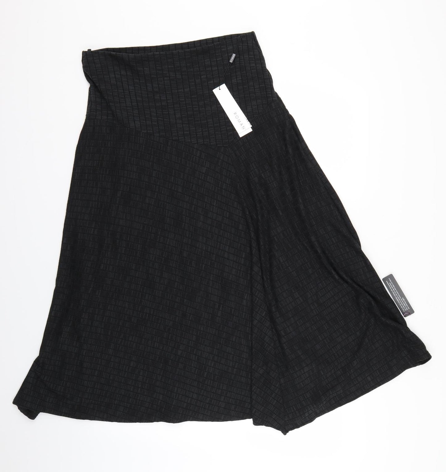 Roman Womens Black   Flare Skirt Size 12