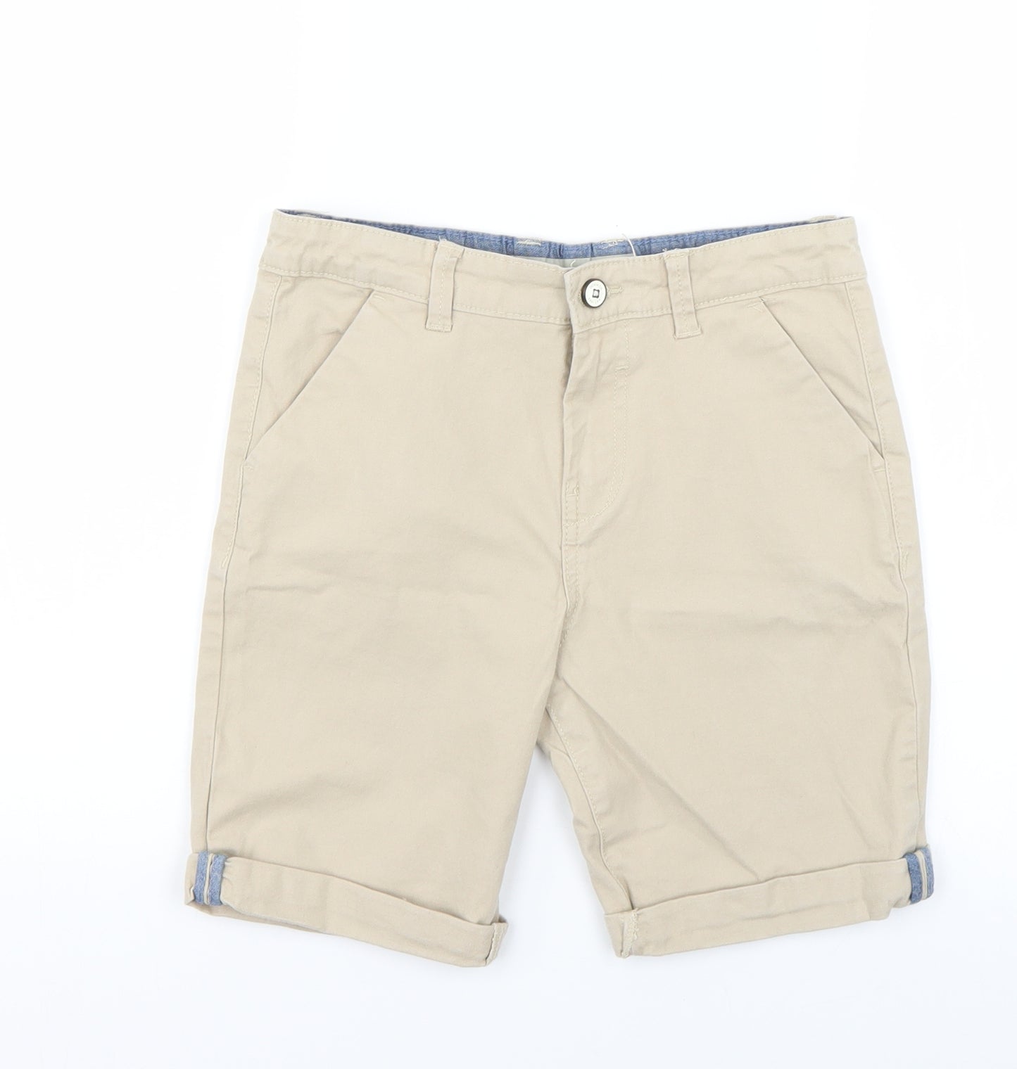 Denim Co. Boys Beige   Chino Shorts Size 10-11 Years