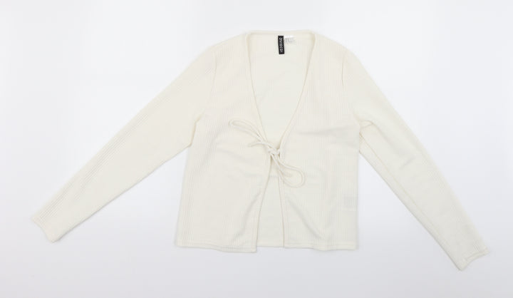 Divided Womens Beige  Knit Cardigan Jumper Size M