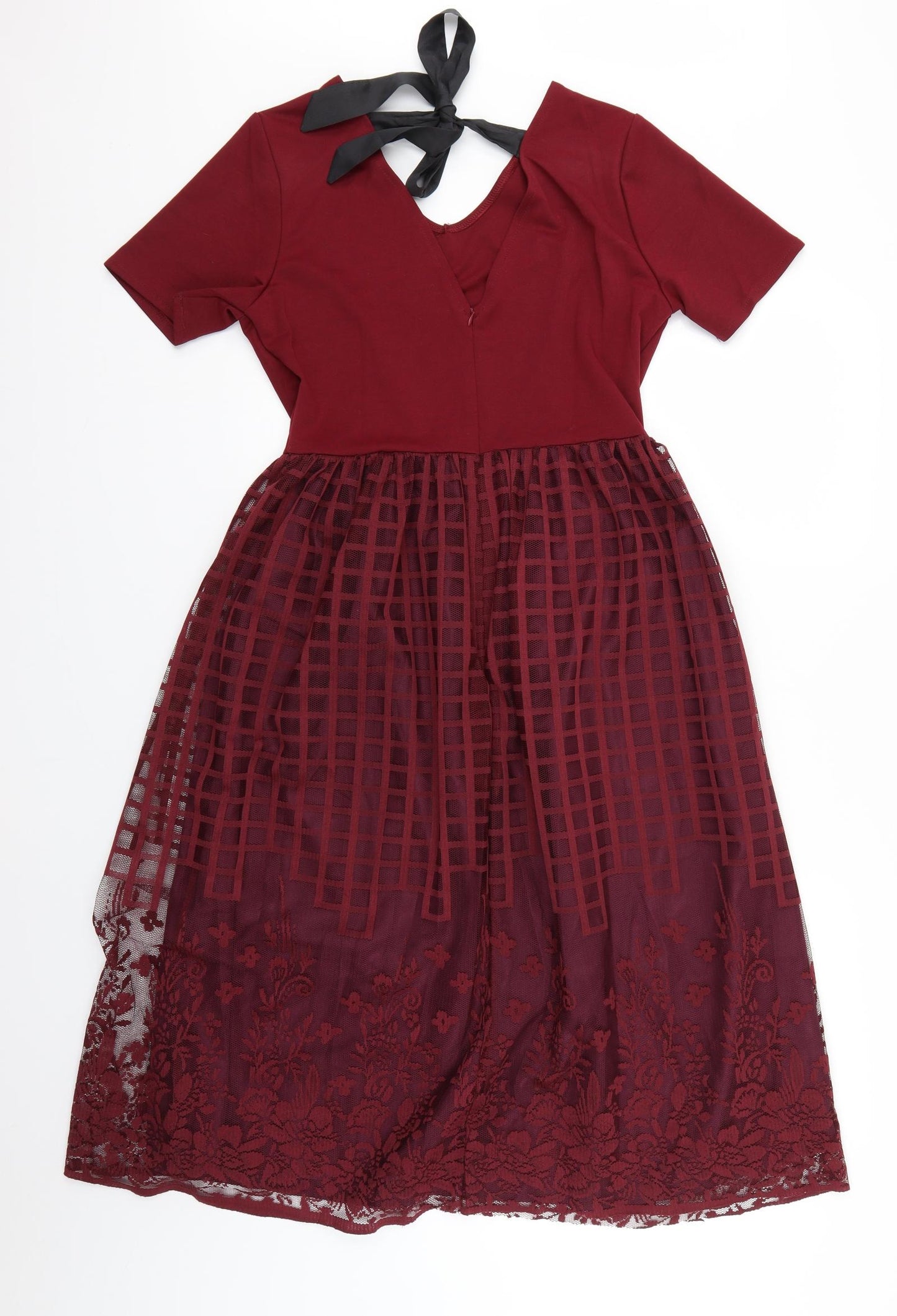 Preworn Womens Red   Fit & Flare  Size M