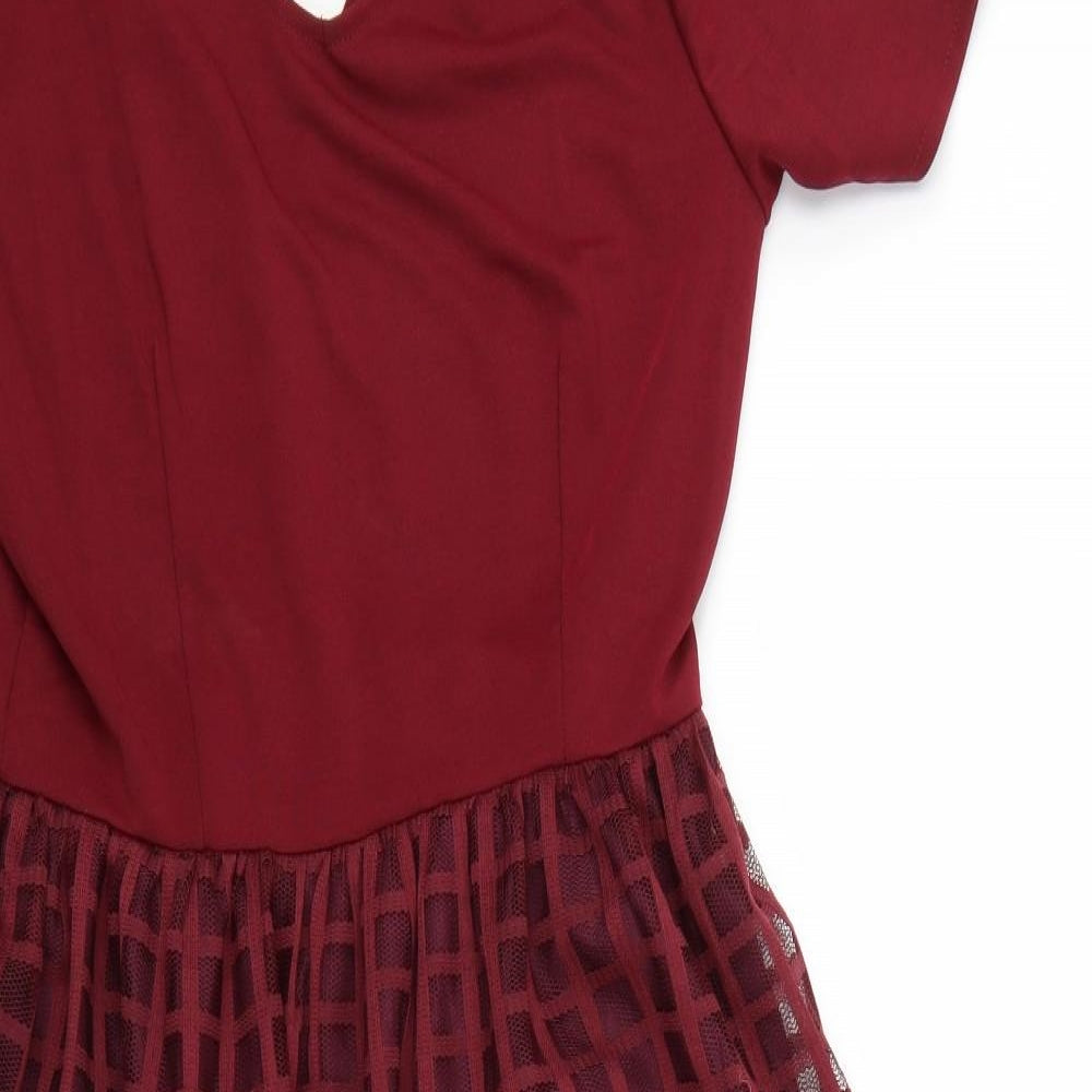 Preworn Womens Red   Fit & Flare  Size M