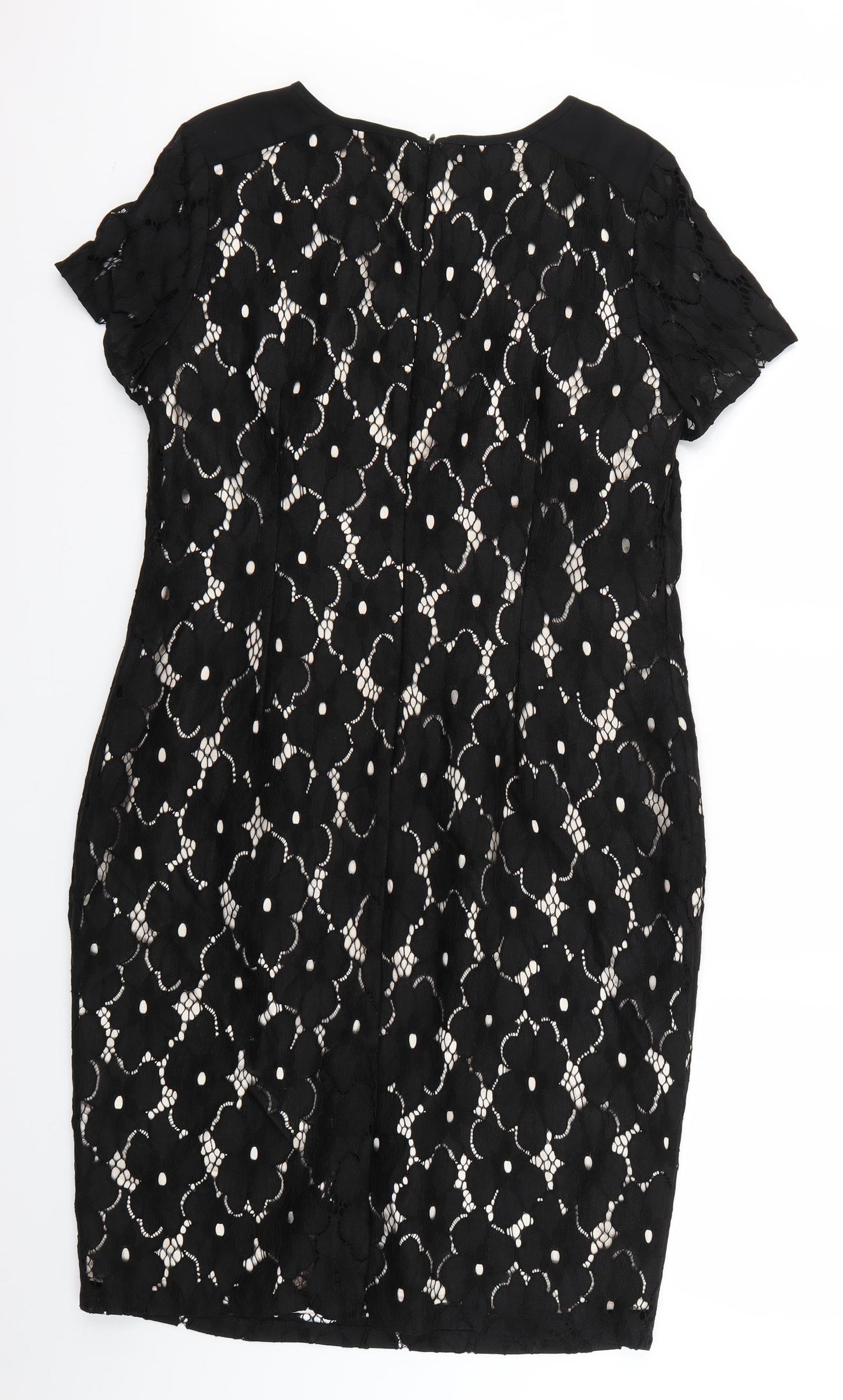George Womens Black Floral  Pencil Dress  Size 14