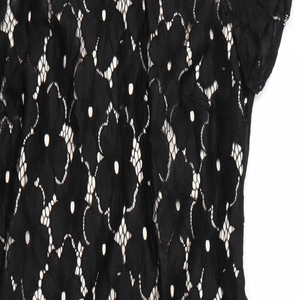 George Womens Black Floral  Pencil Dress  Size 14