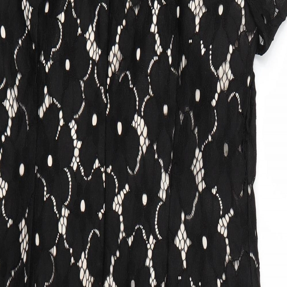 George Womens Black Floral  Pencil Dress  Size 14