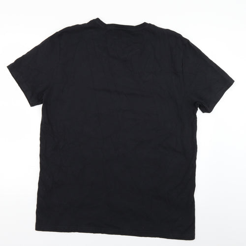 NEXT Mens Black Geometric   T-Shirt Size XL