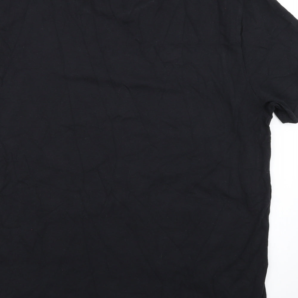 NEXT Mens Black Geometric   T-Shirt Size XL