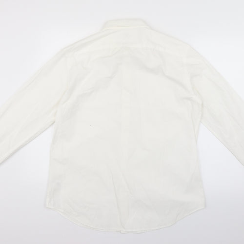 John Lewis Mens White    Dress Shirt Size L