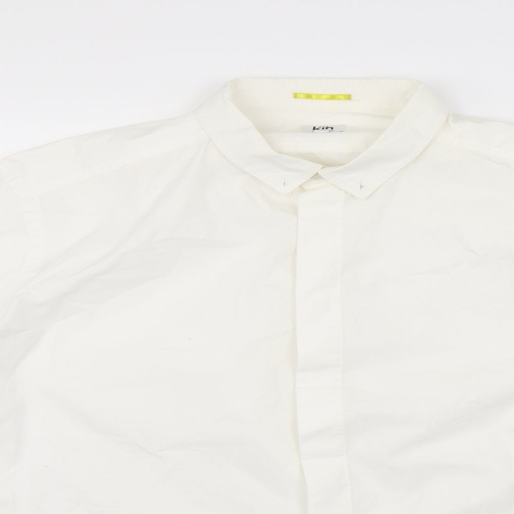 John Lewis Mens White    Dress Shirt Size L