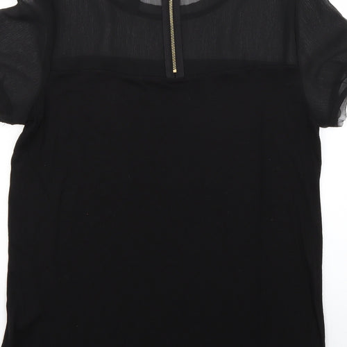 H&M Womens Black   Basic Blouse Size M
