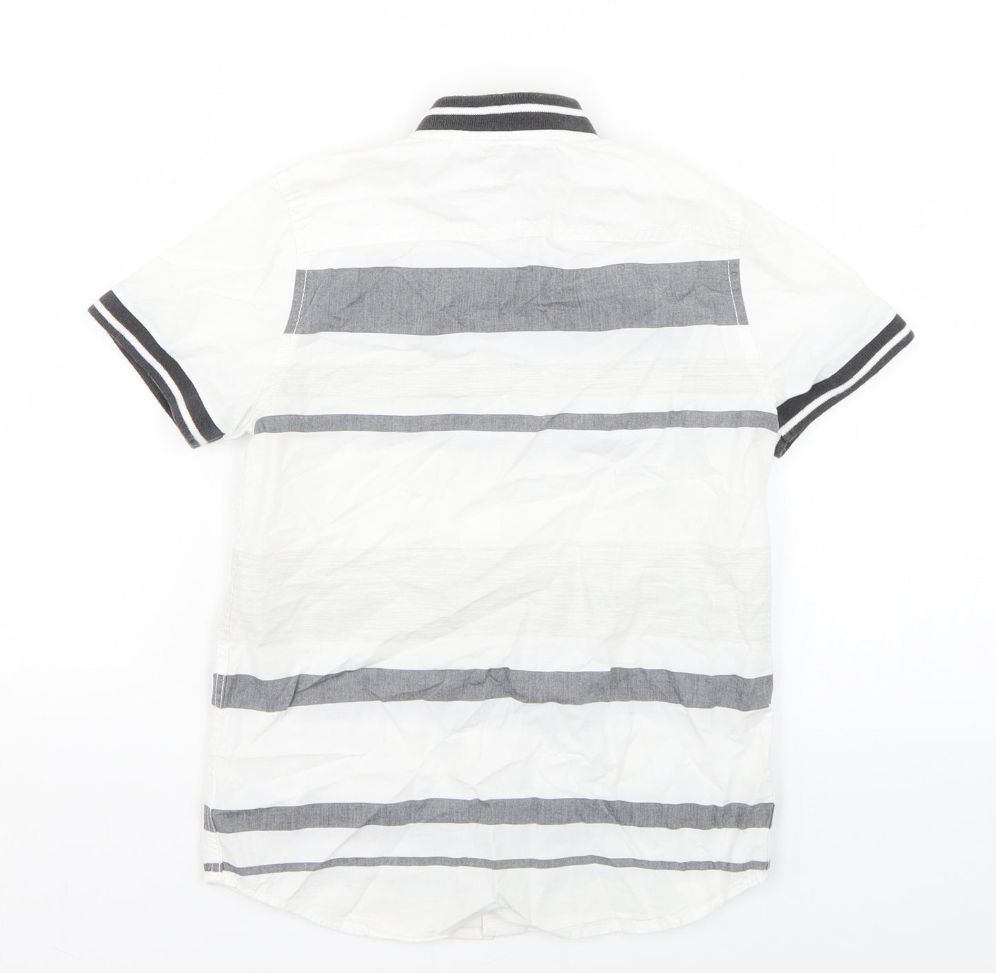NEXT Boys White Striped  Basic Polo Size 6 Years
