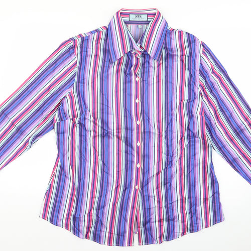 Hawes & Curtis Mens Multicoloured Striped   Dress Shirt Size 18