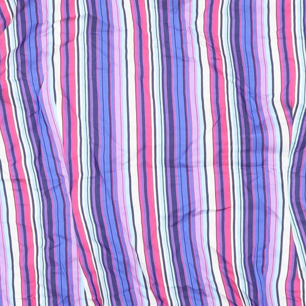 Hawes & Curtis Mens Multicoloured Striped   Dress Shirt Size 18