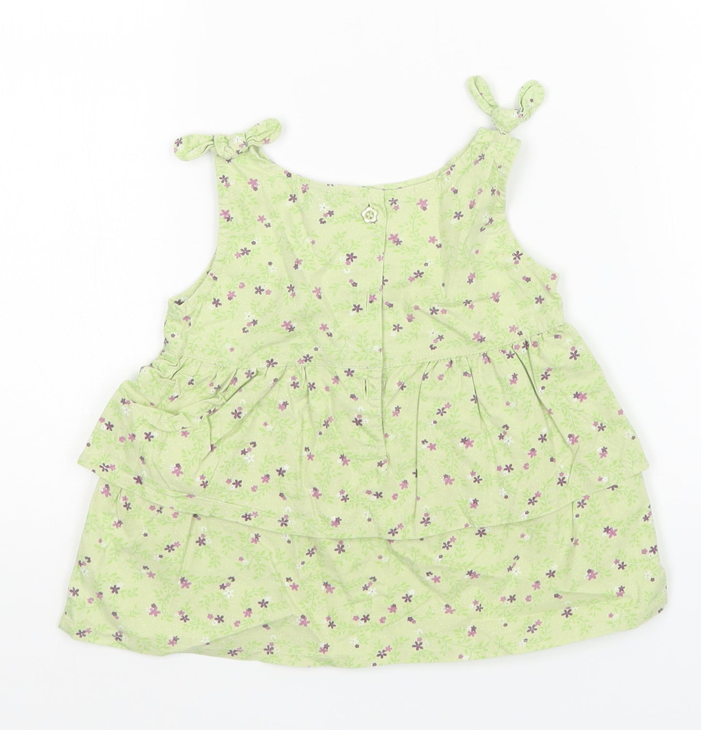 TU Girls Green Floral  A-Line  Size 2-3 Years