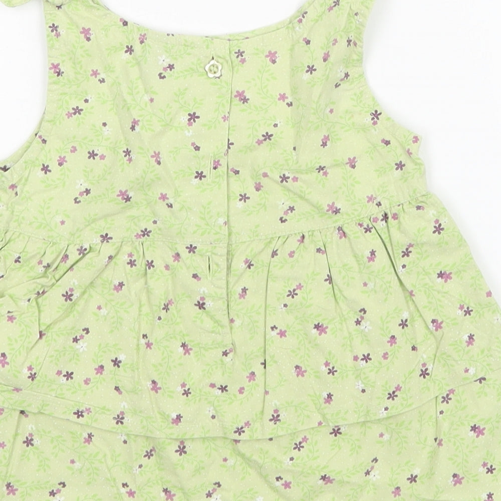 TU Girls Green Floral  A-Line  Size 2-3 Years