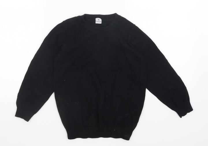 TU Girls Black   Pullover Jumper Size 7 Years