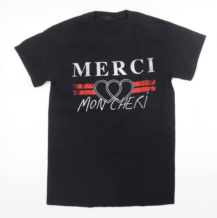 Topshop Womens Black Basic T-Shirt Size S