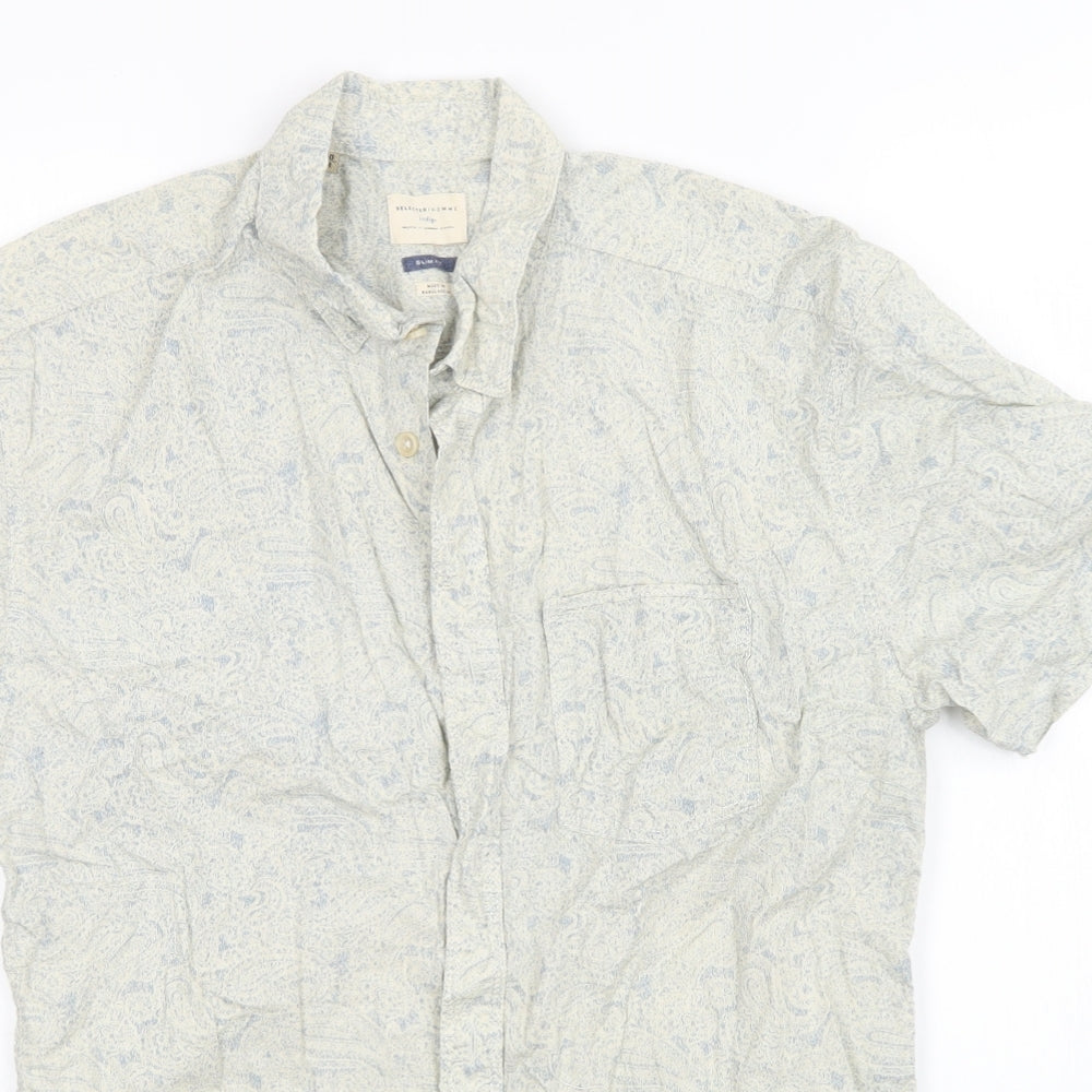 Selected Homme Womens Multicoloured Paisley  Basic Button-Up Size M