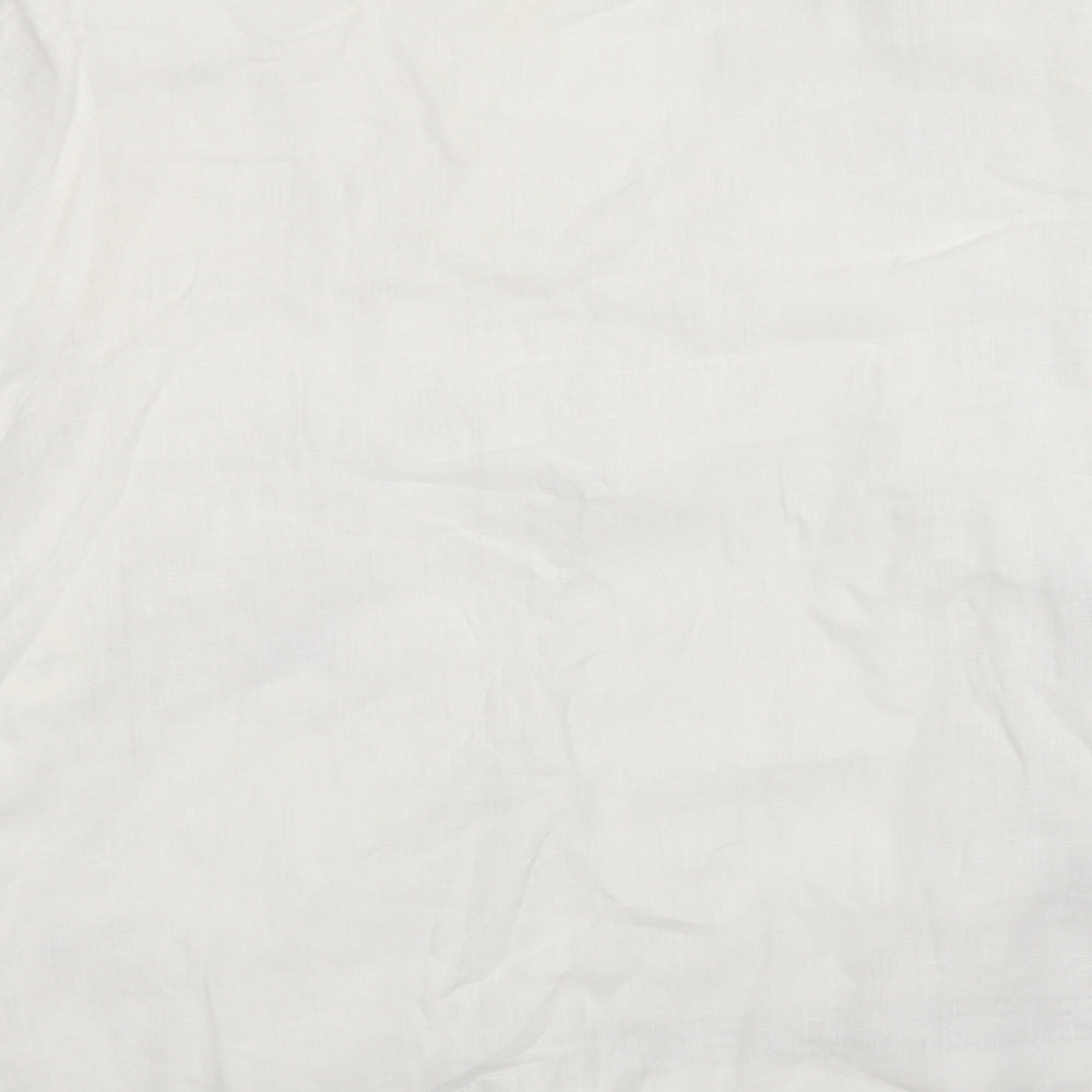 Preworn Womens White   Shirt Dress  Size 18