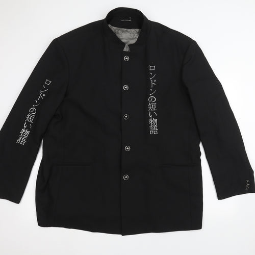 Shortes London Mens Black   Jacket Suit Jacket Size 40