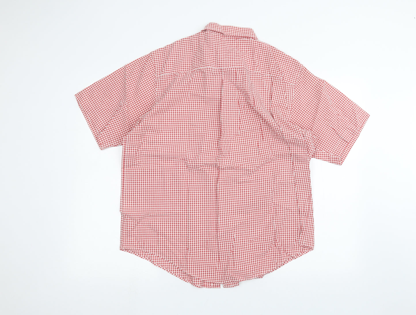 Lands' End Womens Red   Basic Button-Up Size L
