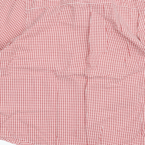 Lands' End Womens Red   Basic Button-Up Size L