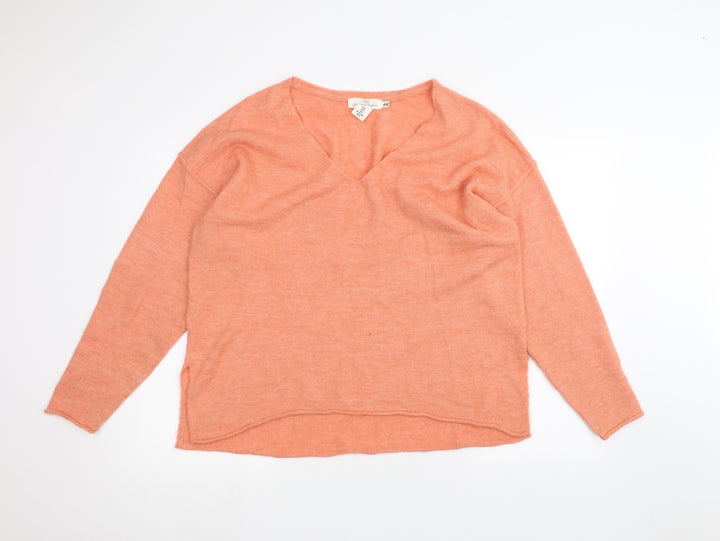 H&M Womens Orange   Pullover Jumper Size S