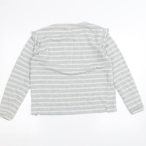 Papaya Womens Grey Striped  Pullover Jumper Size 12