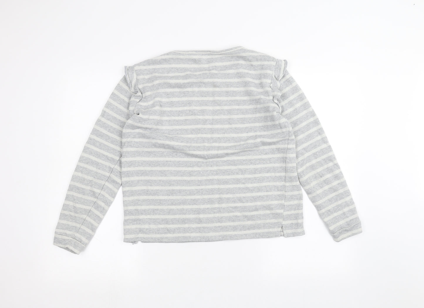 Papaya Womens Grey Striped  Pullover Jumper Size 12