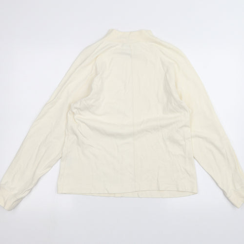 Slimma  Womens White   Basic T-Shirt Size M
