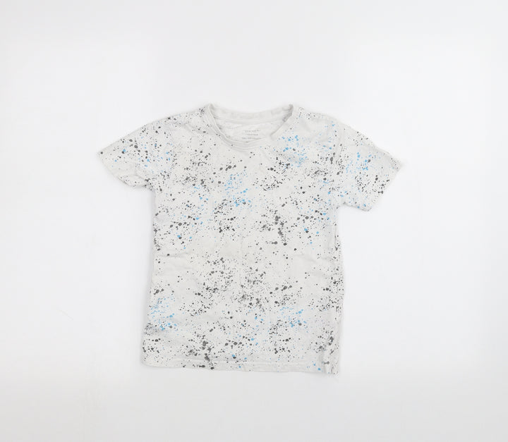 Primark Boys White   Basic T-Shirt Size 5-6 Years