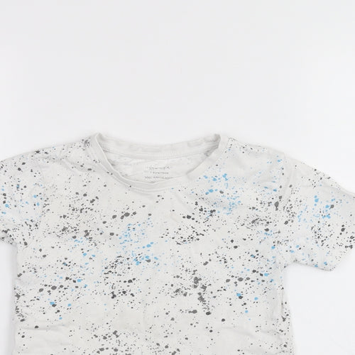 Primark Boys White   Basic T-Shirt Size 5-6 Years