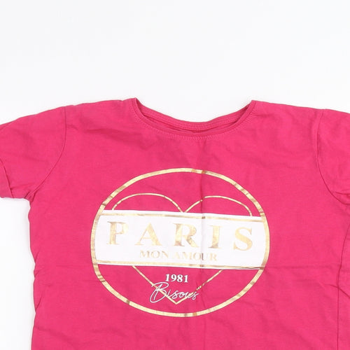 Primark Girls Pink   Basic T-Shirt Size 10-11 Years