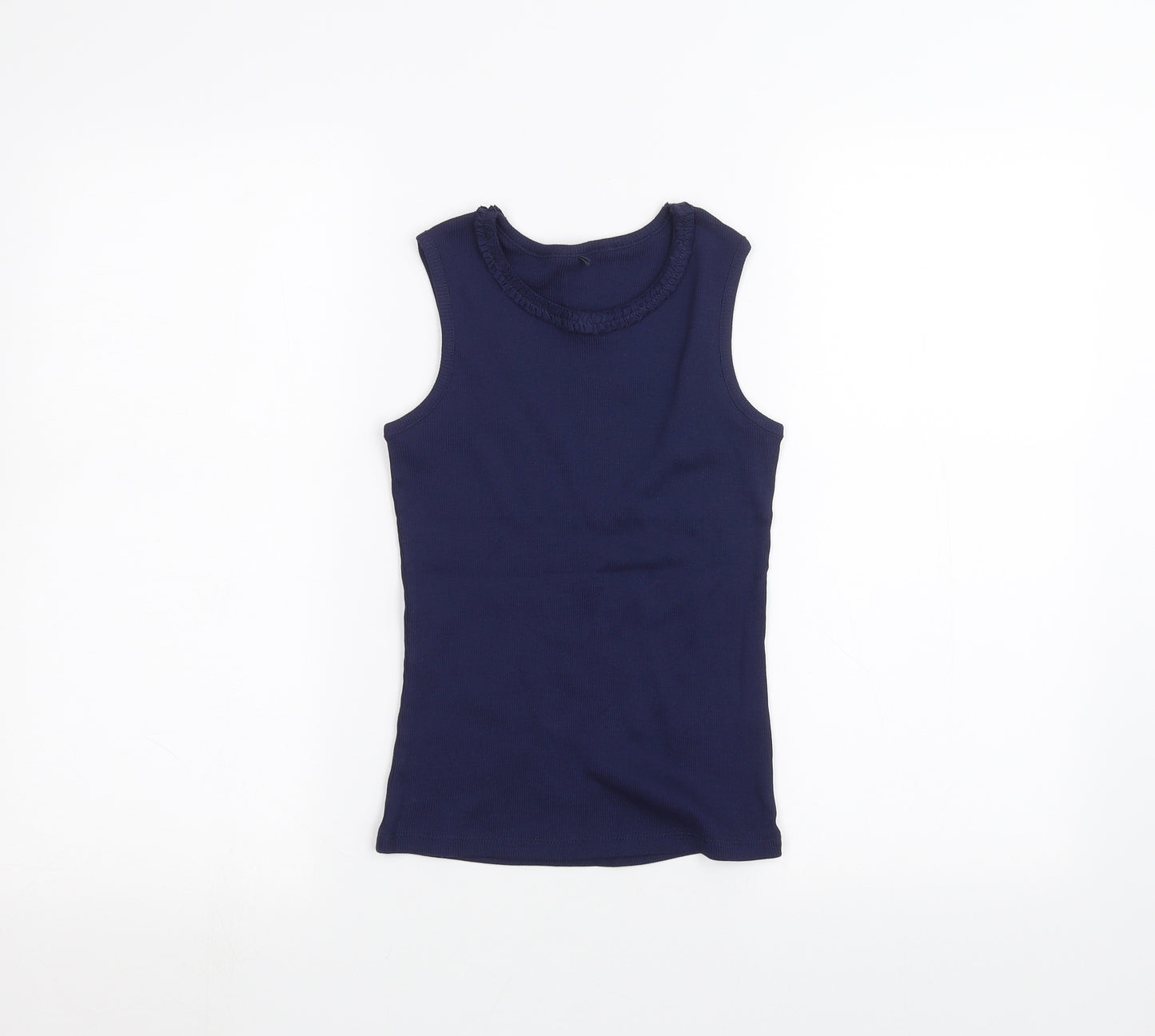 George Girls Blue   Basic T-Shirt Size 8-9 Years