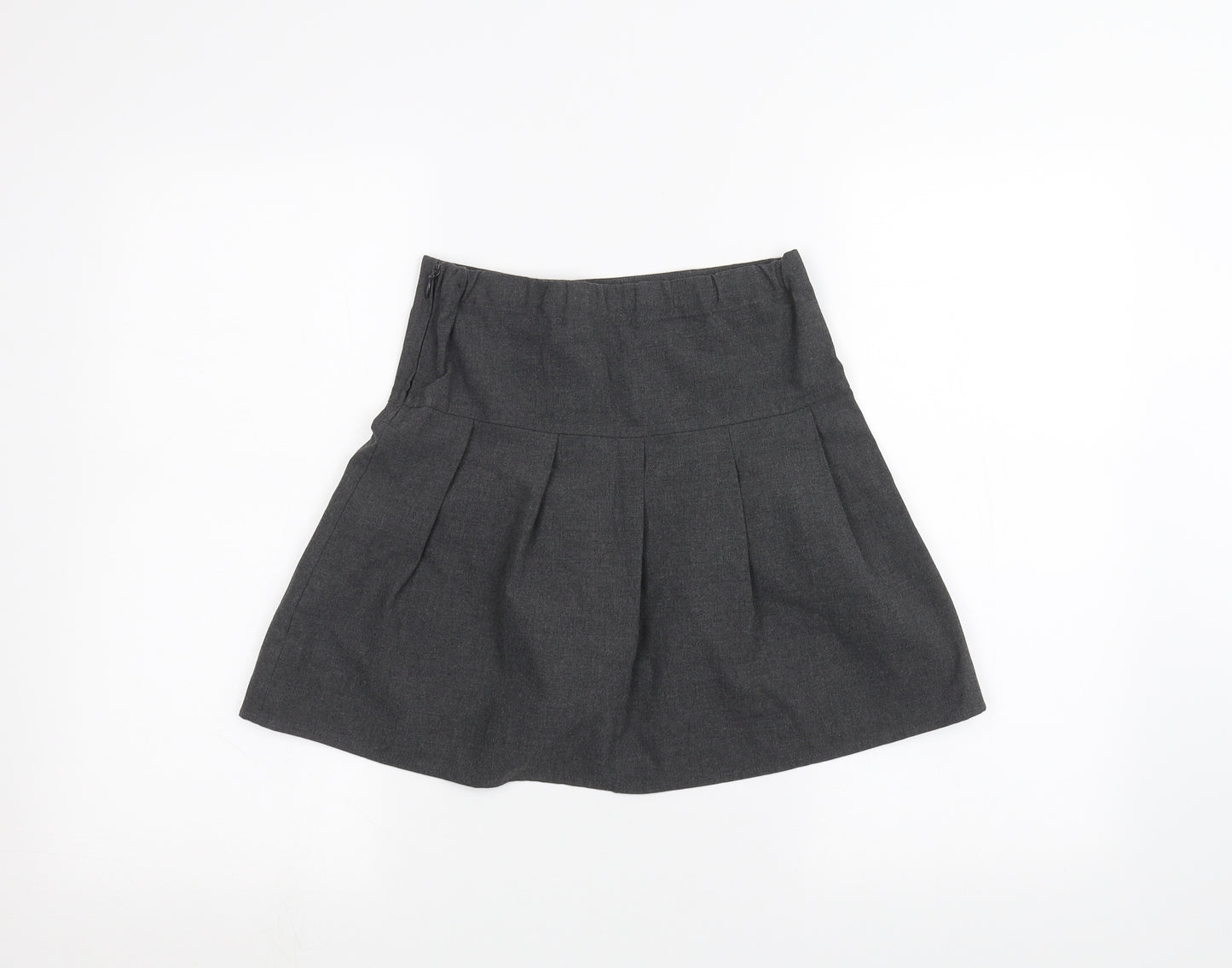 Marks and Spencer Girls Grey   A-Line Skirt Size 8-9 Years