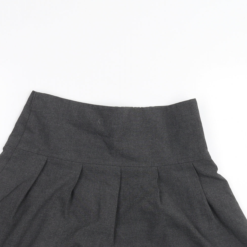 Marks and Spencer Girls Grey   A-Line Skirt Size 8-9 Years