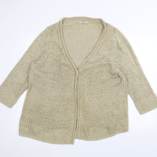 Marks and Spencer Womens Brown   Jacket Coatigan Size 22