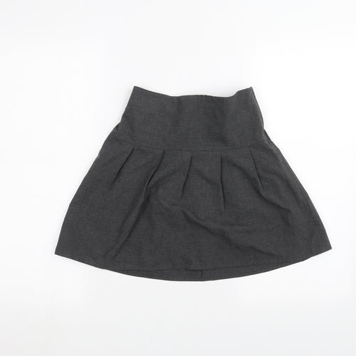 Marks and Spencer Girls Grey   A-Line Skirt Size 8-9 Years