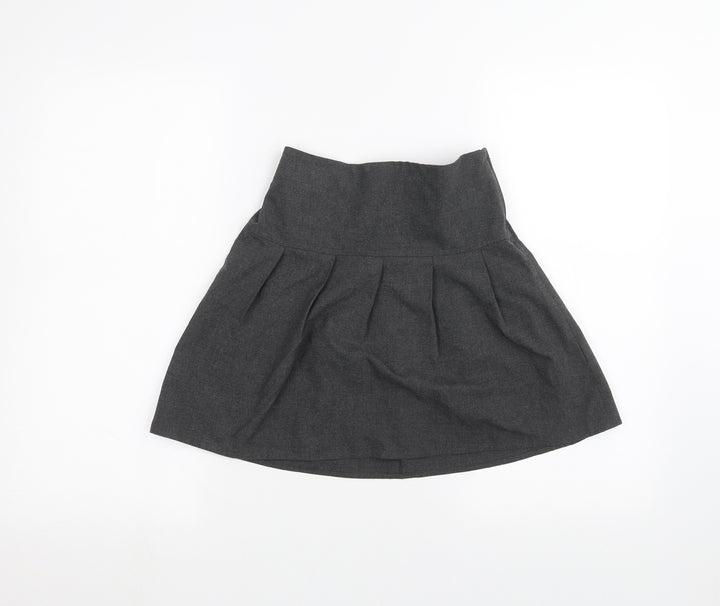 Marks and Spencer Girls Grey   A-Line Skirt Size 8-9 Years